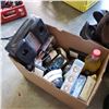 Image 2 : 2 BAGS AND BOX W/ CONTENTS