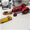 Image 3 : GALVANIZED PAIL, METAL TOY CARS AND ROTARY PHONE
