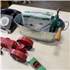 Image 4 : GALVANIZED PAIL, METAL TOY CARS AND ROTARY PHONE