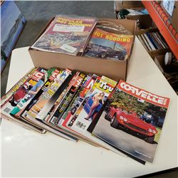 BOX OF CAR MAGAZINES