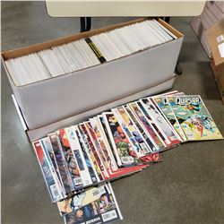 BOX OF OVER 300 SLEEVED AND BOARDED COLLECTIBLE COMICS