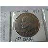 Image 2 : USA EISEN HOWE DOLLARS 1971 1ST YEAR 1776-1976 BICENTENNIAL 1978 LAST YEAR
