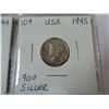 Image 8 : 7 SILVER USA WAR-TIME LIBERTY/MERCURY DIMES 1039-1945 .900 SILVER