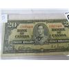 Image 2 : 1937 KING GEORGE 20 DOLLAR BANK NOTE