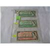 Image 1 : 3 1954 CANADIAN BILLS - ALL DIFFERENT SIGNATURES