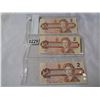 Image 1 : 3 1986 2 DOLLAR BANK NOTES