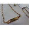 Image 2 : BRACELET MARKED 10K PLATED AND STUD EARRINGS W/ CLIP