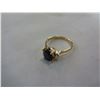 Image 2 : STAMPED 18K SIZE 6 FOLD AND SAPPHIRE RING