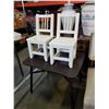 Image 1 : PAINTED KIDS TABLE AND 2 CHAIRS