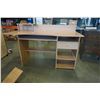 Image 2 : WORK DESK WITH SLIDE OUT KEYBOARD TRAY