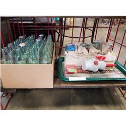 COCA COLA COLLECTIBLES - TRAY OF DESK CARDS, 24 BOTTLES, 4 GLASSES, POLAR BEAR