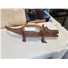 Image 1 : CARVED ALLIGATOR LIDDED BOX