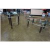 Image 2 : 2 PIECE GLASSTOP TABLE SET