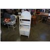 Image 1 : WHITE WICKER 3 TIER SHELF