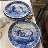 Image 2 : UKRAINIAN TEAPOT SET AND BLUE AND WHITE PLATTERS