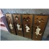 Image 1 : 4 PIECE EASTERN LAQUER WALL ART