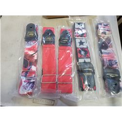 5 NEW GUITAR STRAPS