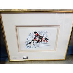 RICHARD SHORTY DIVING KILLER WHALE PRINT