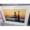 Image 1 : NORTHWEST MARINE SUNSET ORIGINAL WATER COLOR BY WILLIAM MCLUCKIE