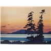 Image 2 : NORTHWEST MARINE SUNSET ORIGINAL WATER COLOR BY WILLIAM MCLUCKIE