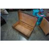 Image 5 : VINTAGE WOOD LEATHER AND METAL BOUND TRUCK