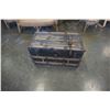 Image 1 : VINTAGE WOOD AND LEATHER BOUND TRUNK