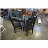 Image 1 : ROUND GLASSTOP TABLE W/ 4 CHAIRS