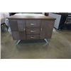 Image 1 : NEW HOME ELEGANCE MODERN SERVING CABINET WITH METAL ACCENTS, RETAIL $899