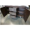 Image 4 : NEW HOME ELEGANCE MODERN SERVING CABINET WITH METAL ACCENTS, RETAIL $899