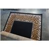 Image 1 : LEOPARD BLACK AREA CARPET 5FT 3IN AND 7FT 6IN