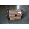 Image 1 : WOOD AND METAL TREASURE CHEST BOX
