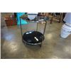Image 2 : MODERN ROLLING 2 TIER GLASSTOP END TABLE
