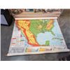 Image 1 : 1955 CANVAS USA MAP RARE