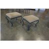 Image 2 : TWO METAL FOOTSTOOLS