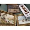 Image 2 : VINTAGE PAINTINGS PRINTS AND COIN SHADOW BOX