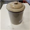 Image 1 : NO. 1 CROCK POT W/ LID - HAIRLINE CRACK ALONG BASE