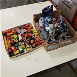 2 TRAYS OF TOY CARS