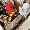 Image 3 : BOX OF VASES, BOOKENDS, FIGURES