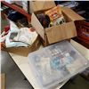 Image 1 : 2 BOXES OF SEWING THREAD NOTIONS AND ESTATE GOODS