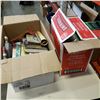 Image 1 : TWO BOXES OF VINTAGE BOOKS AND HARDCOVERS