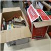 Image 2 : TWO BOXES OF VINTAGE BOOKS AND HARDCOVERS