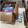 Image 1 : BOX OF BOARD GAMES AND DECORATIVE SWORD