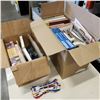 Image 1 : TWO BOXES OF VINTAGE BOOKS AND ELVIS COLLECTABLES