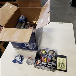 BOX OF DISNEY AND OTHER COLLECTBILES