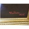 Image 3 : OIL ON CAVAS STILL LIFE WITH FRUITS IN A BOWL SIGNED WALLACE 1925