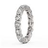 Image 3 : 3.12 ctw Oval Cut Diamond Eternity Ring 18K White Gold