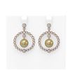Image 1 : 2 ctw Diamond & Pearl Earrings 18K Rose Gold