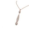 Image 2 : 5.16 ctw Morganite & Diamond Necklace 18K Rose Gold