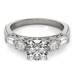 2 ctw Certified VS/SI Diamond Pave Ring 18k White Gold