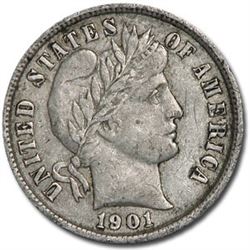 1901 Barber Dime XF